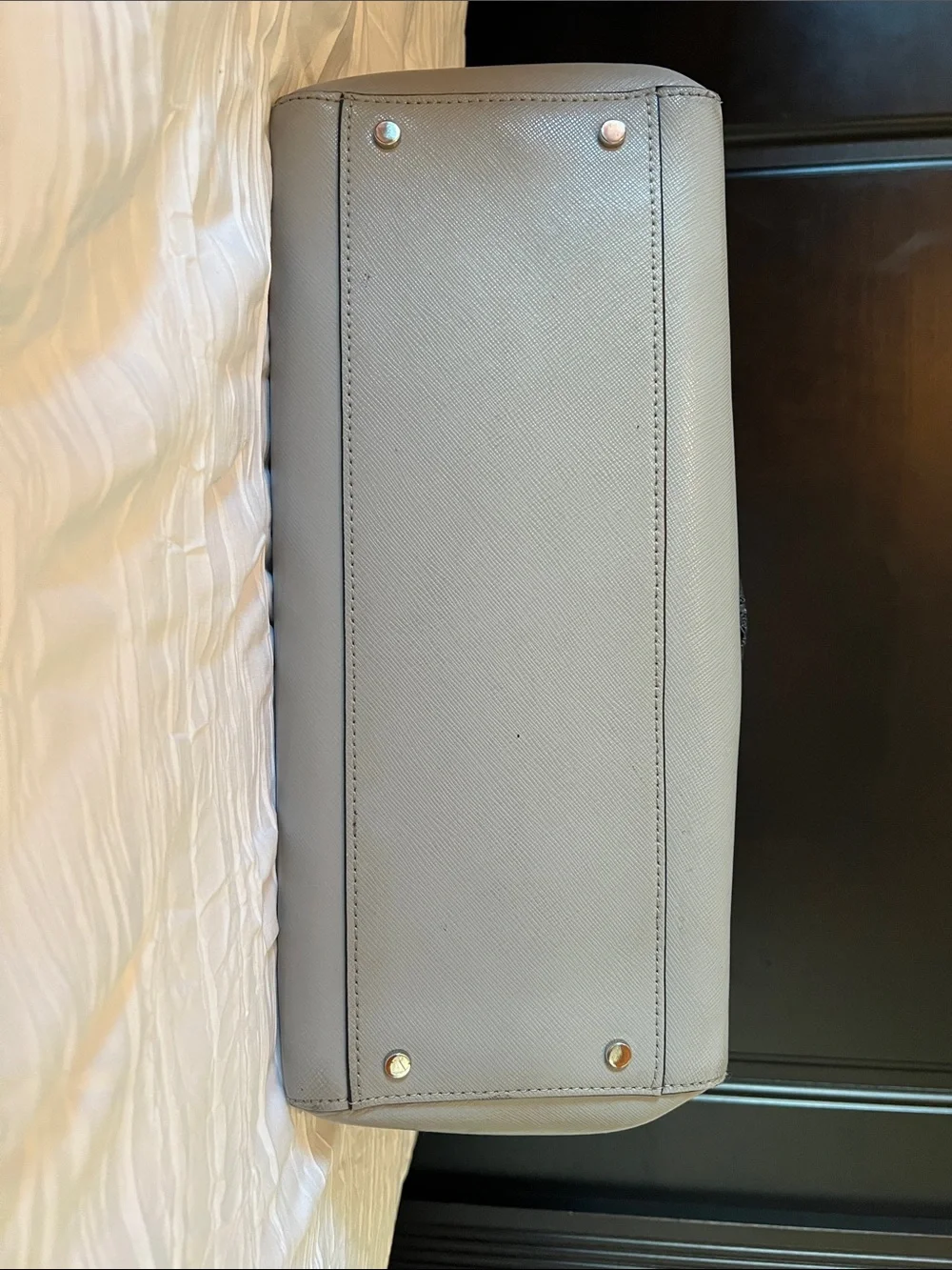 kate spade Two-Tone Gray, White & Black Structured Tote - Picture 9 of 9